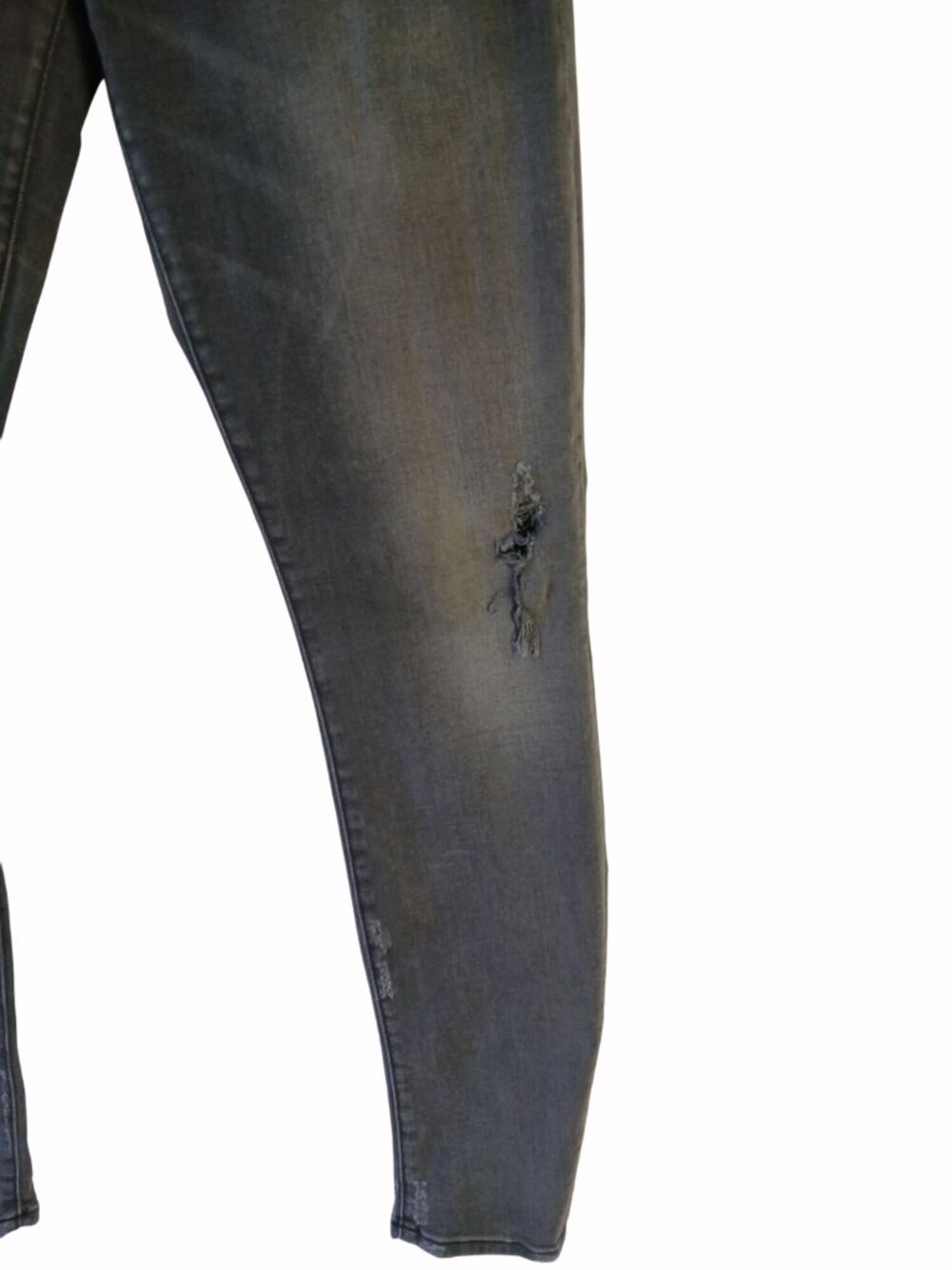 Mother Womans Skinny Gray Distressed Jeans Size 29 Looker Last Chance Saloon - Picture 11 of 16